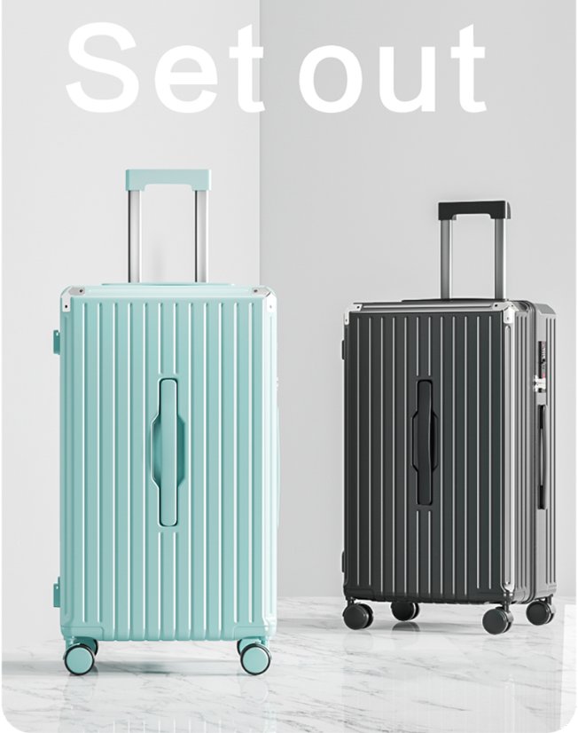 Trolley Luggage Large-Capacity Aluminum-Frame Spinner Luggage