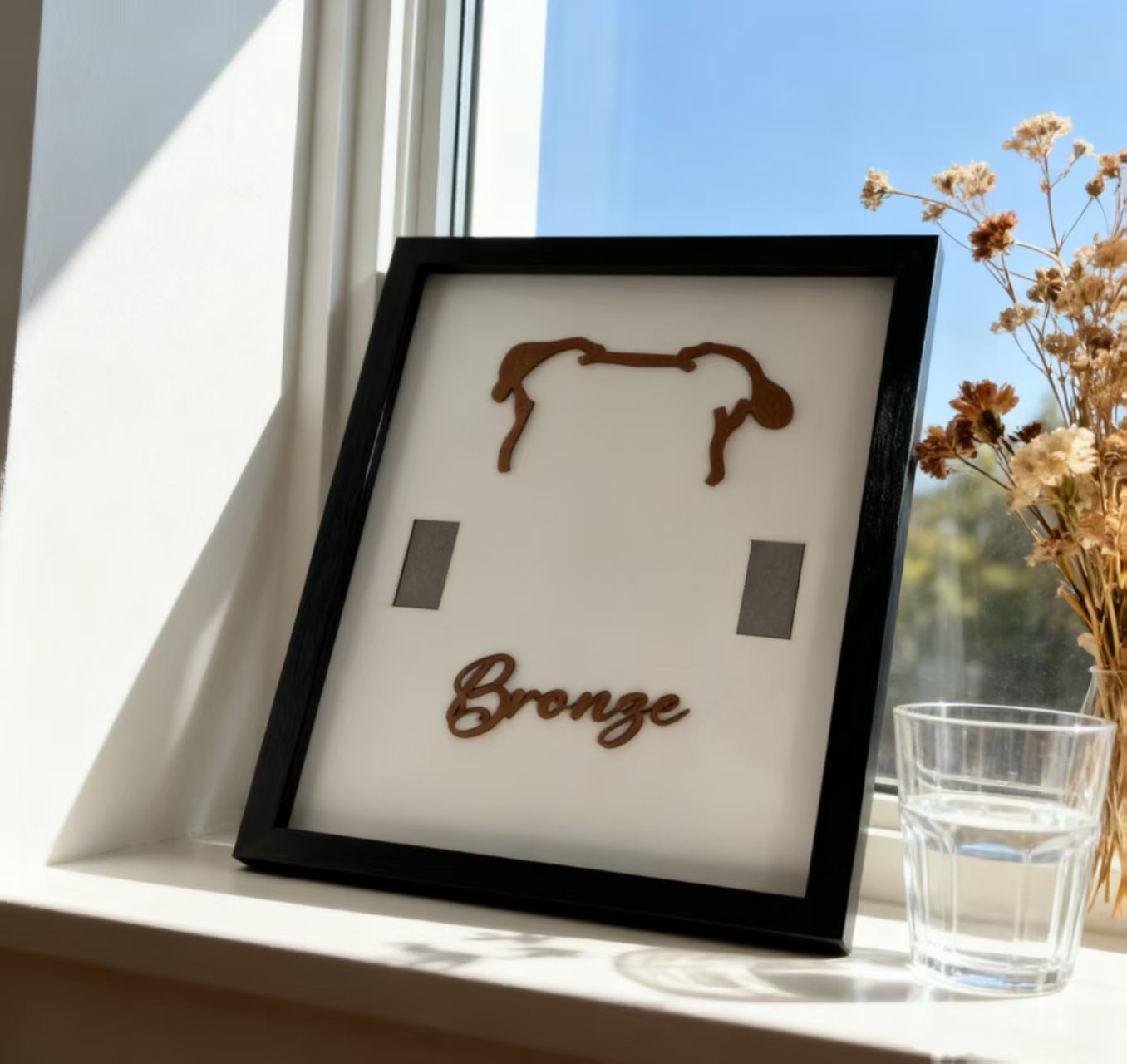 Holidays, gifts Wooden Dog Collar Photo Frame Display Stand
