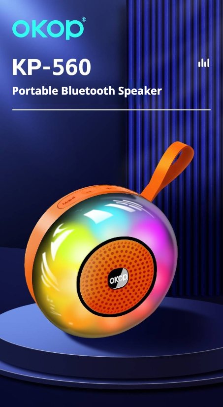 Portable Outdoor Bluetooth Speaker KP-560 Wireless Bluetooth Speaker