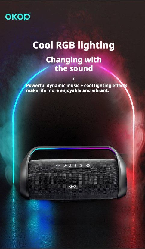 Portable Outdoor Bluetooth Speaker KP-553 Wireless Bluetooth Speaker
