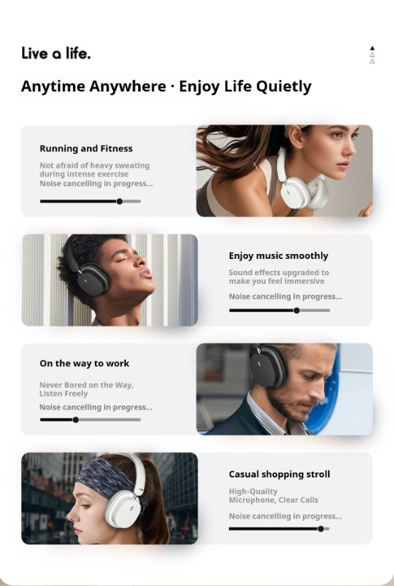 Over-Ear Headphones KP-H105 Wireless Bluetooth Headphones