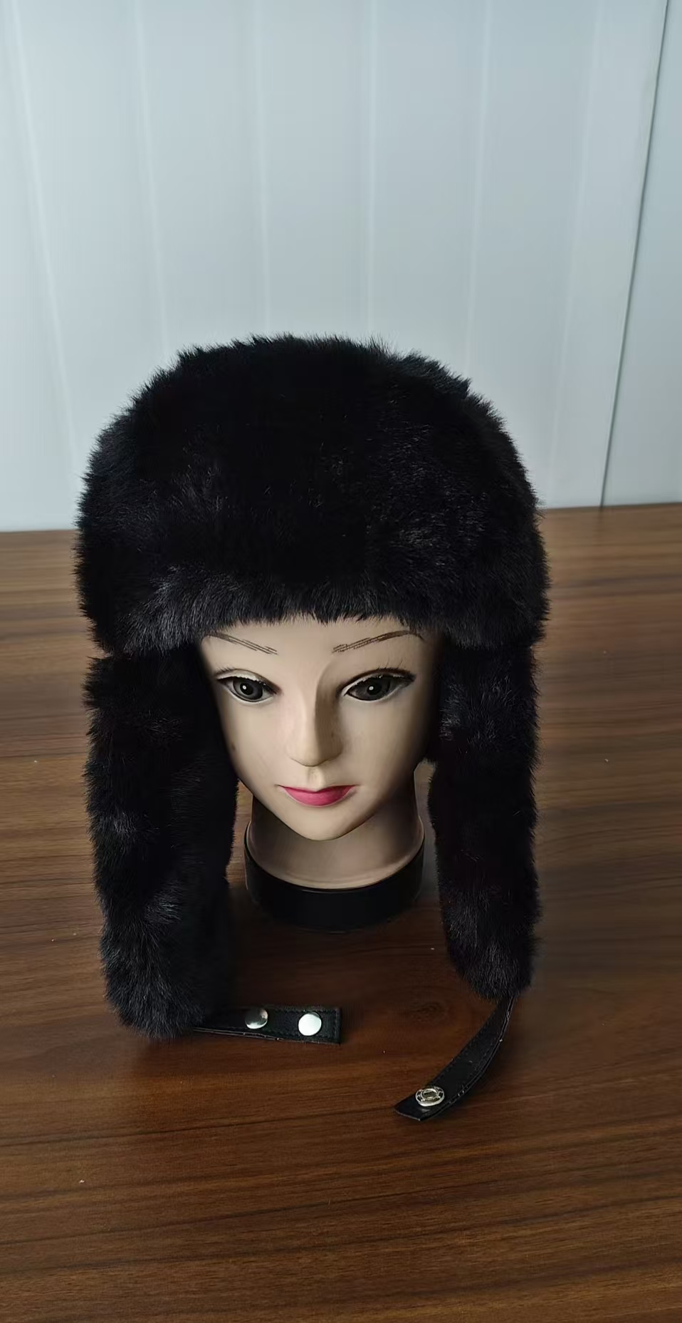 Winter Hats PU Leather Earflap Winter Hat
