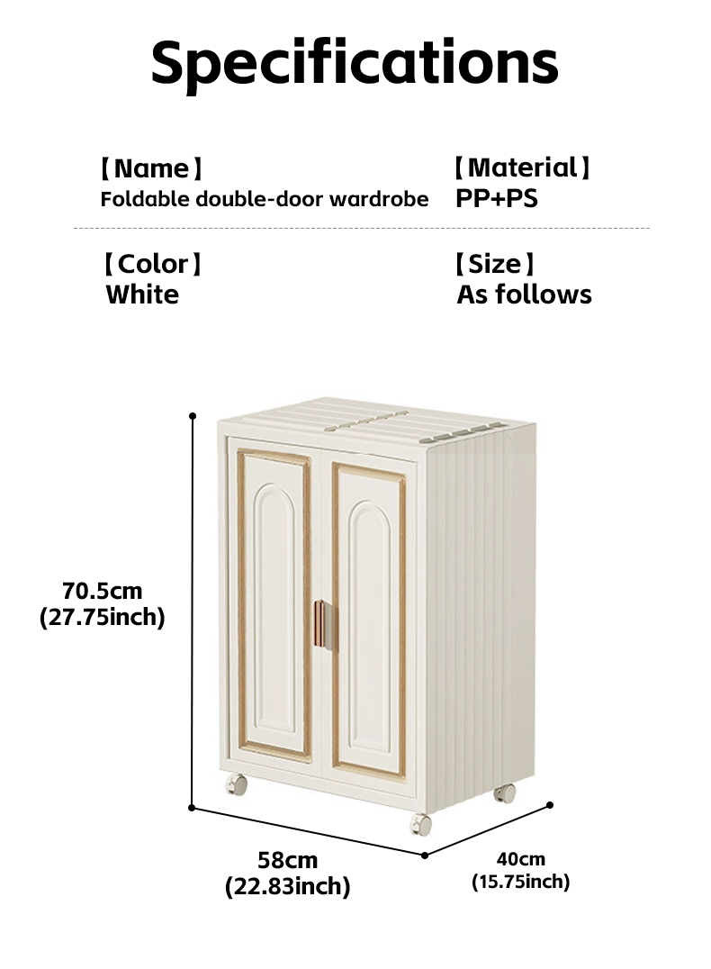 Plastic Storage Cabinet Portable Wardrobe