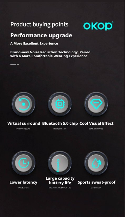 Over-Ear Headphones KP-H101 Wireless bluetooth speaker