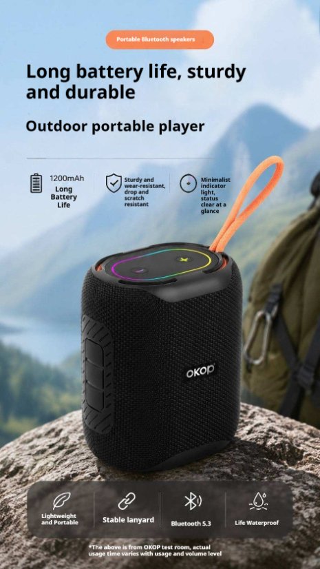 Portable Outdoor Bluetooth Speaker KP-860 Portable wireless bluetooth speaker