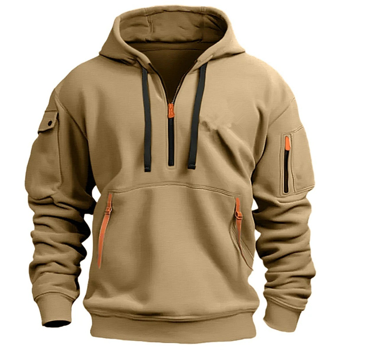 Hooded zip-up jacket with ribbon ties Streamer Hooded Zip-Up