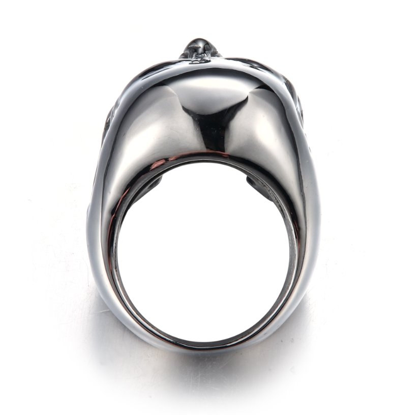 Rings Roaring Stainless Steel Skull Ring