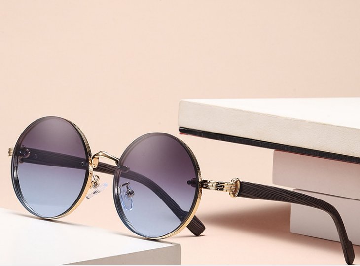 Gradient metal sunglasses 7006