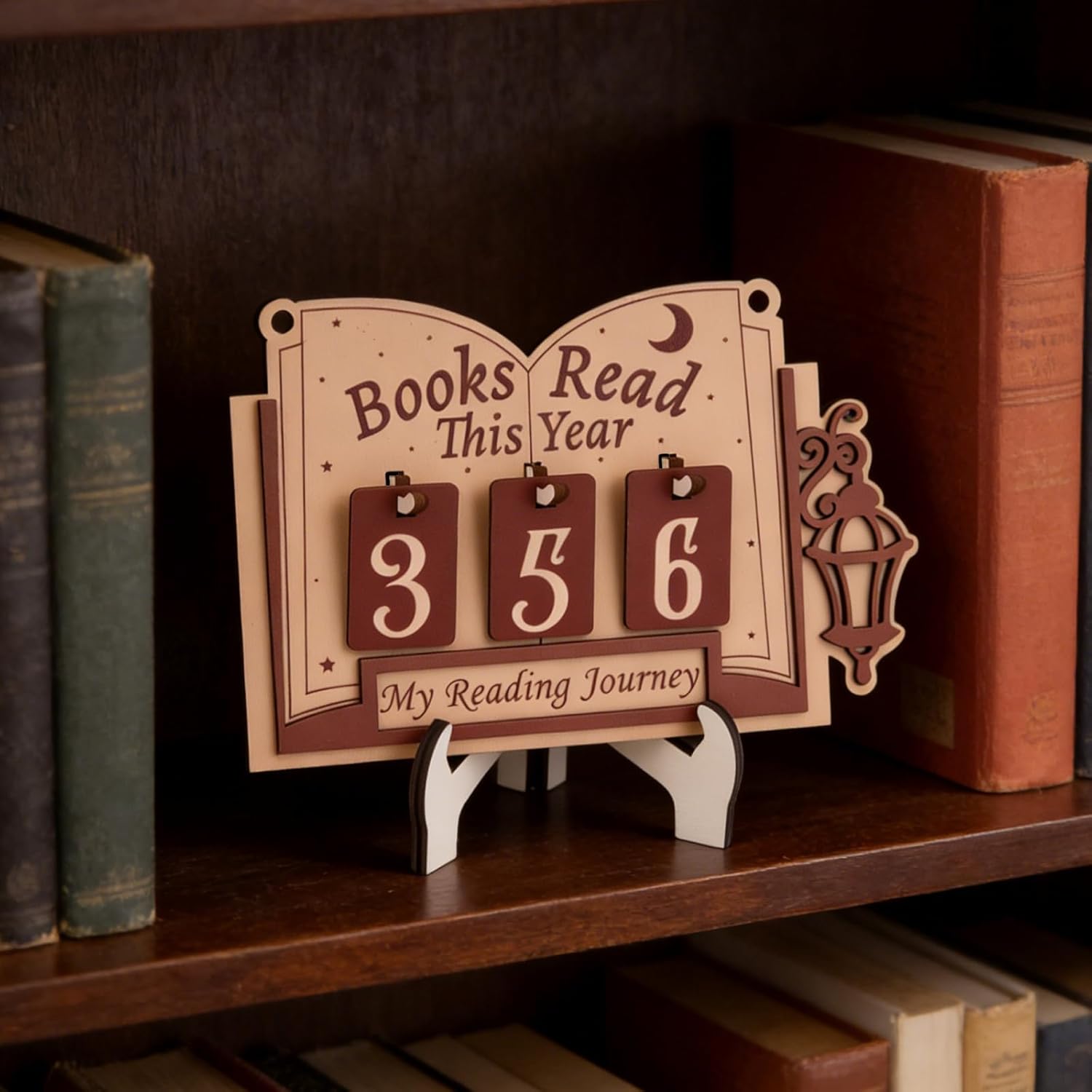 Holidays, gifts Wooden Bookshelf Decoration Wall Hanging