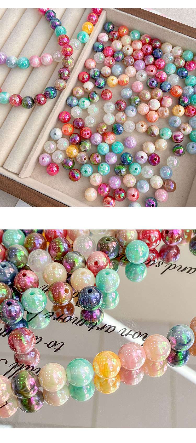 High-Quality UV Beads UV two-color round beads