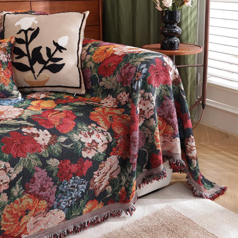 Sofa Throws Romantic Flower