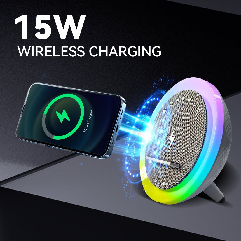 Wireless Charging Bluetooth Speaker KP-577 Wireless Bluetooth Speaker