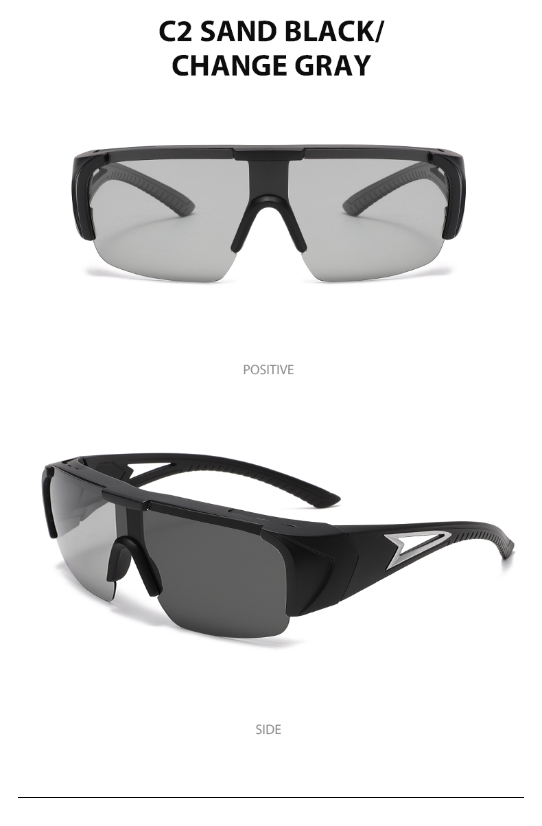 Sports Sunglasses 3538 Polarized Photochromic Clip-on Set