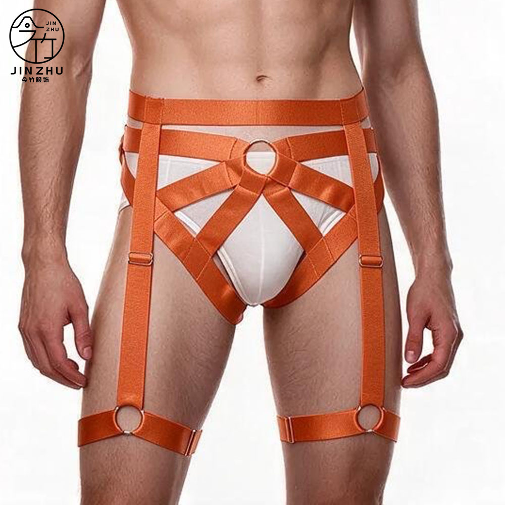 男士下衣 Men's Sexy Performance Harness Strap Elastic 2-Piece Briefs
