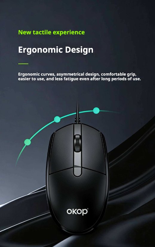 Mouse and keyboard KP-S400 wired mouse