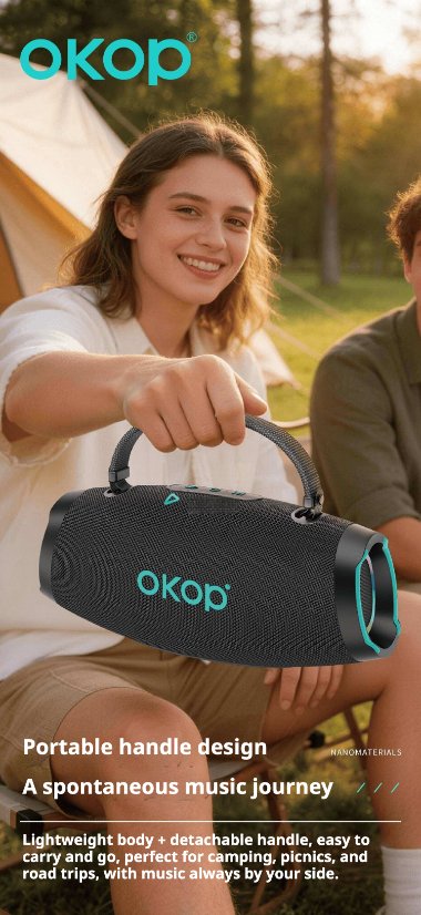 Portable Outdoor Bluetooth Speaker KP-8006 Wireless Bluetooth Speaker