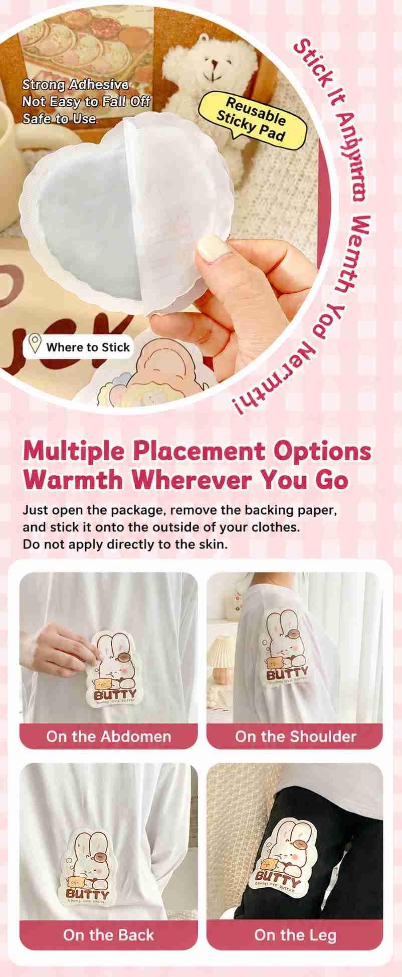 Body Warmer Patch 23. Shaped Heat Patches