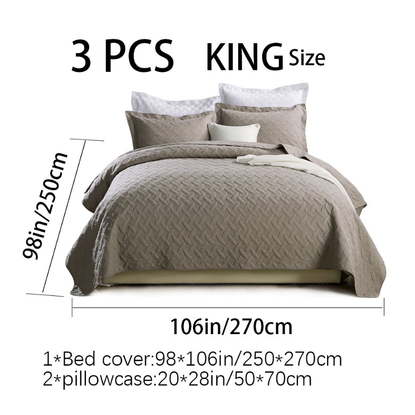 3-Piece Sets Encrypted Quilting Quilt Set Four-leaf Clover