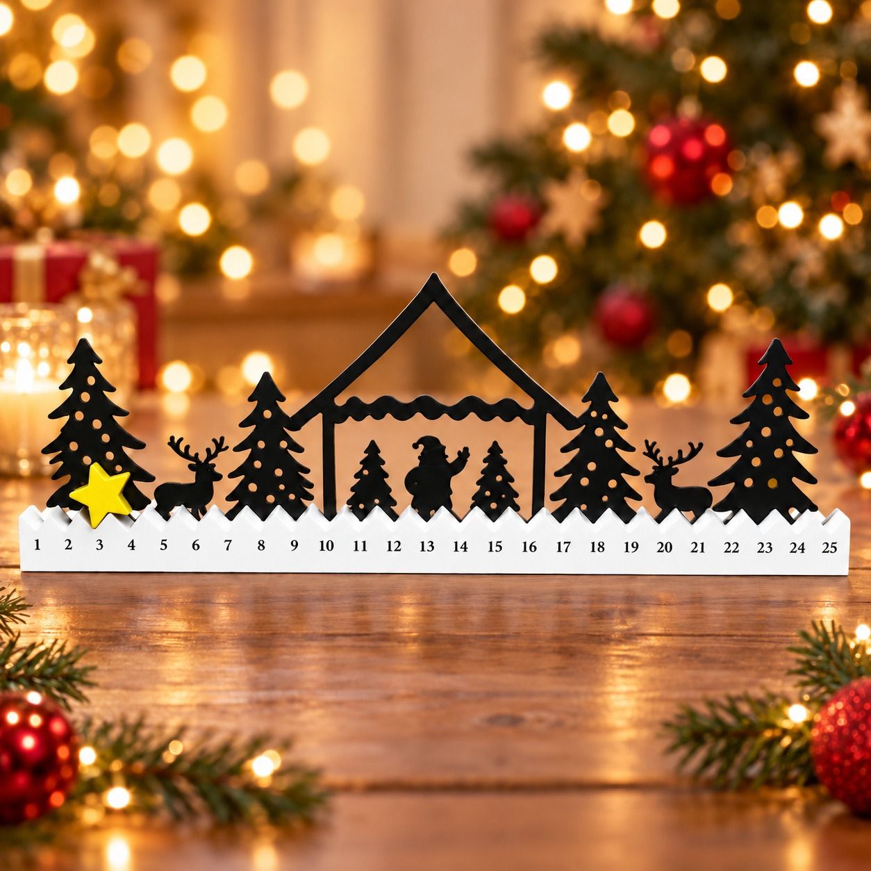 Plastic Craft Ornaments Advent calendar