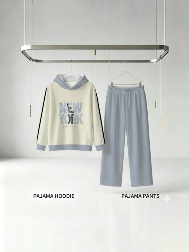 Hoodie and wide-leg pants set Women's Hoodie + Wide-Leg Pants Set