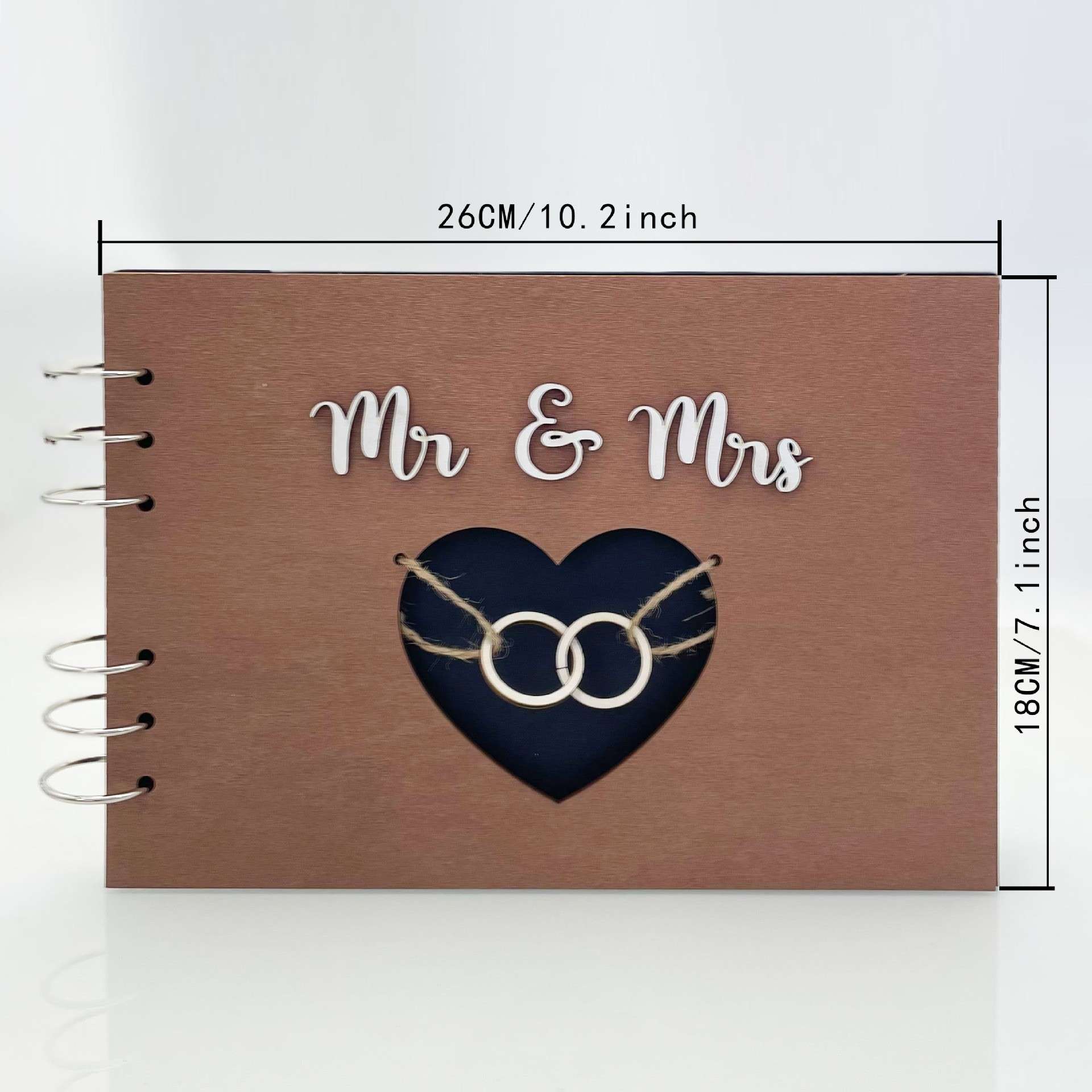 Personalized Photo Album Wooden Personalized Guest Book Wedding Guest Sign-in Book