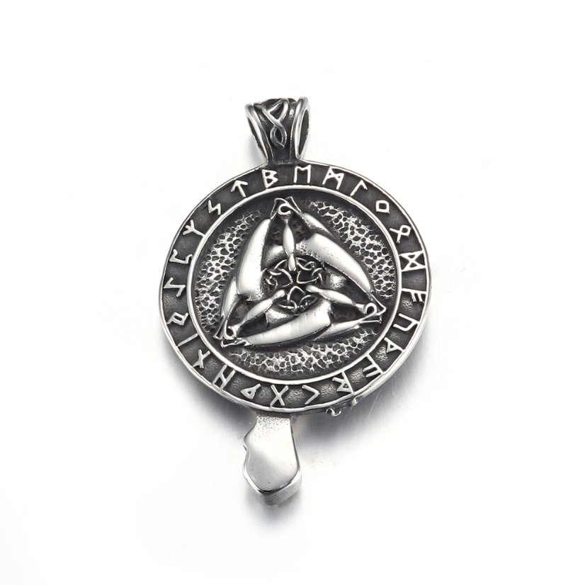 Pendants Raven And Triskele Stainless Steel Viking Pendant
