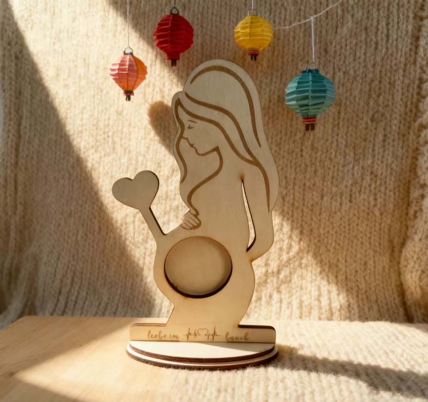 Infant Baptism Baby Infant Birth Commemorative Wooden Craft