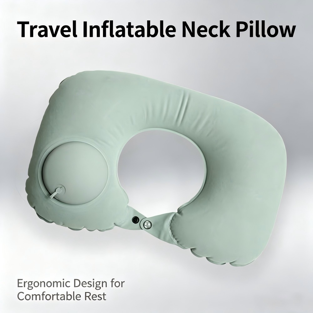U-shaped pillow Flocked Inflatable Pillow