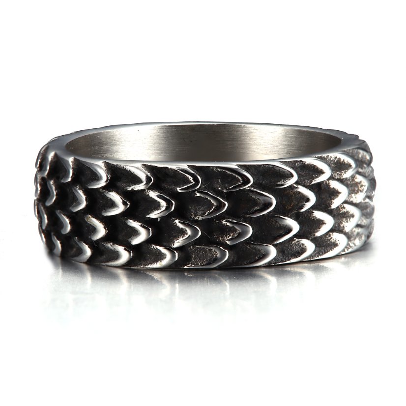 Rings Dragon Scale Stainless Steel Ring