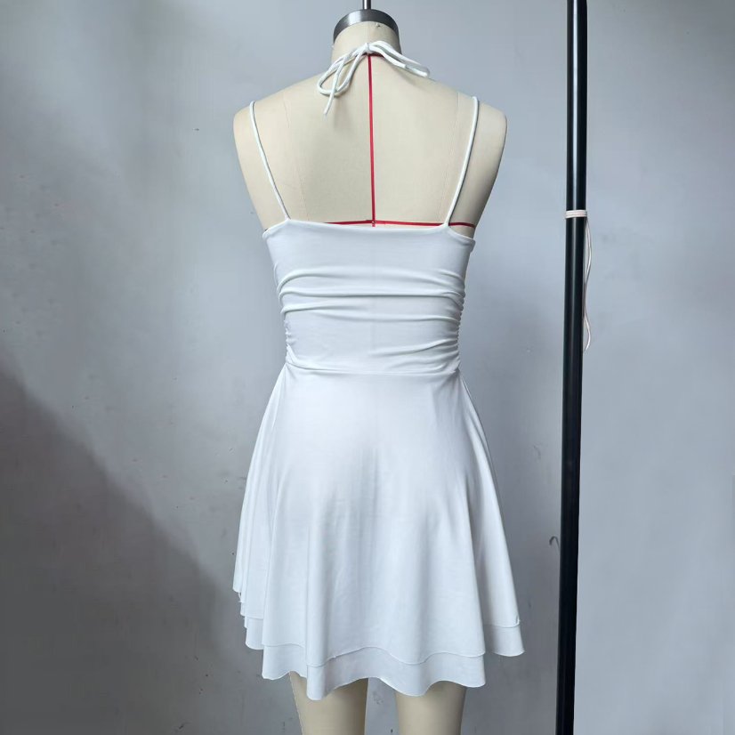 Dresses 6658 Ruched Cowl-Neck Camisole Dress
