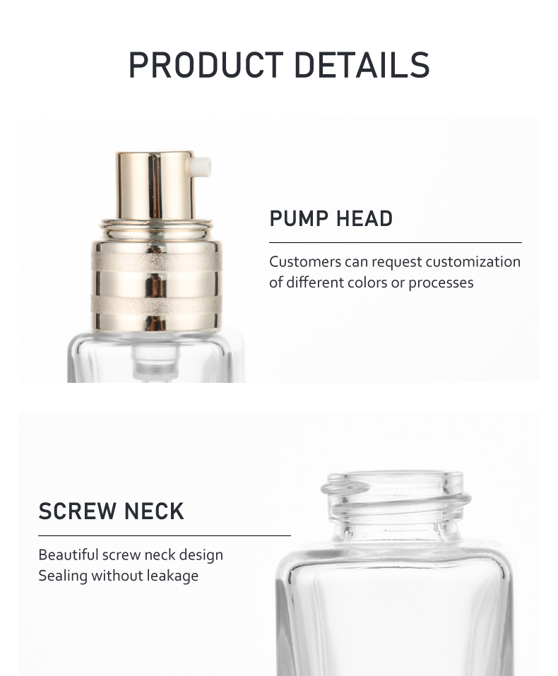 base de maquillaje líquida 30ml Premium Foundation Bottle with Electroplated Components – Classic Black Semi-Transparent Coating