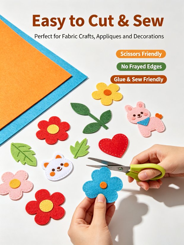 DIY Craft Materials Polyester Nonwoven Fabric Sheets