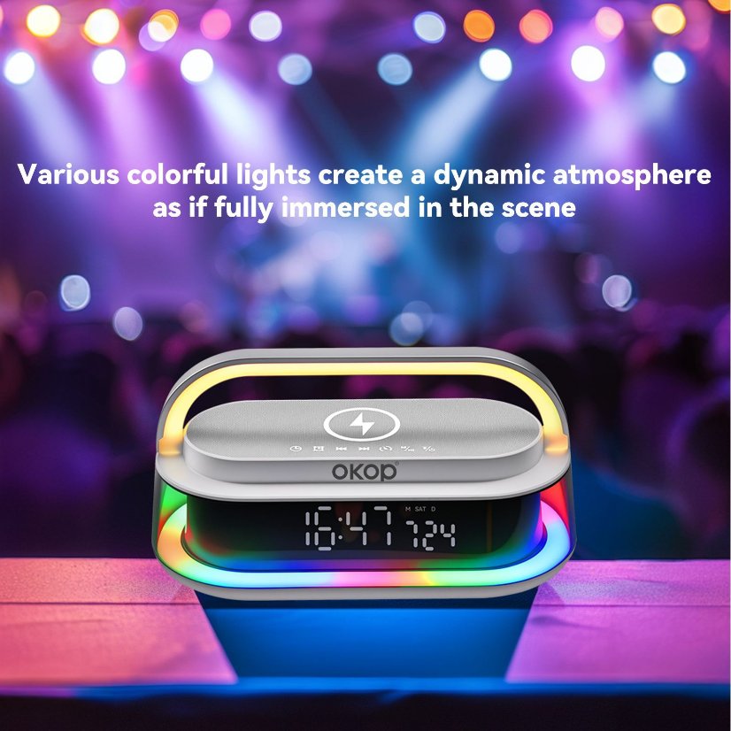 Wireless Charging Bluetooth Speaker KP-575 Wireless Charging Bluetooth Speaker