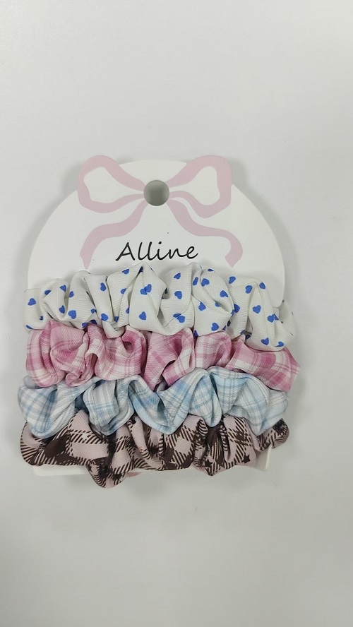 Fabric Hair Accessories Campus Chaos Collection - Multicolor Fabric Scrunchie 37