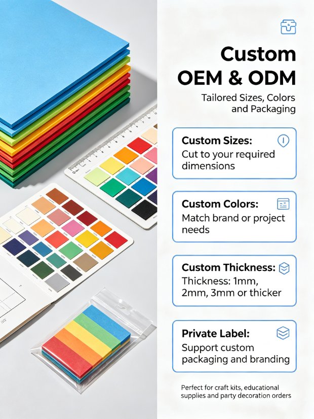 DIY Craft Materials Colored EVA Foam Sheets