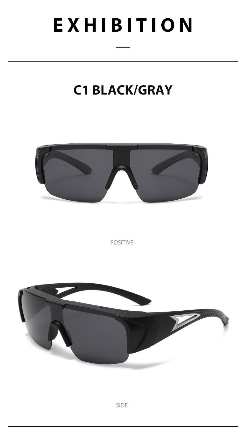 Sports Sunglasses 3538 Polarized Photochromic Clip-on Set