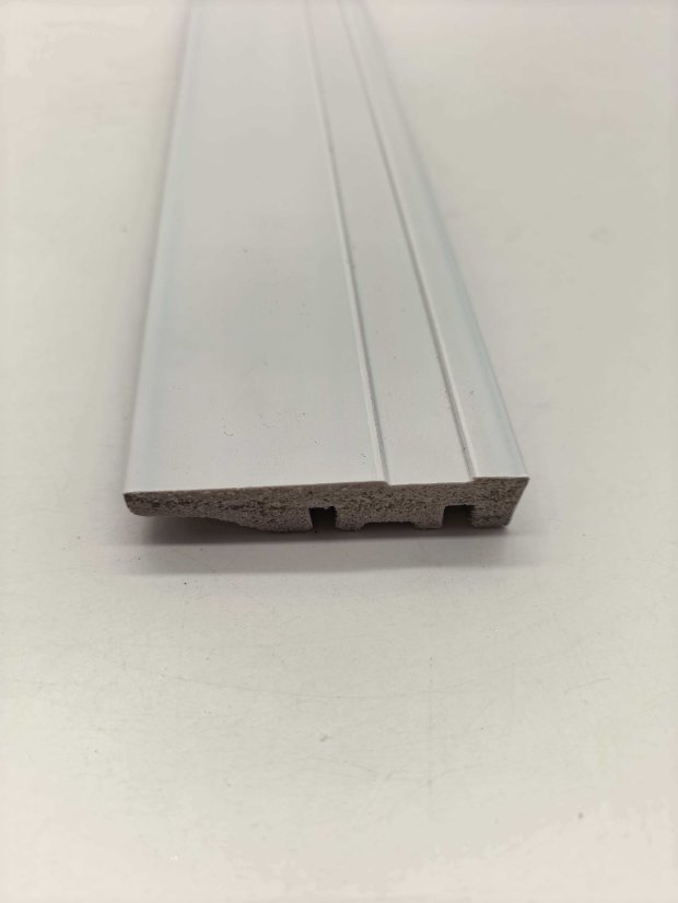skirting PS Double Vertical Groove Double Interlock Wall Panel, Simple White Splicing Wall Slat