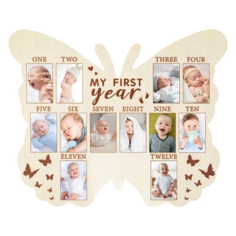 Infant Baptism Wooden Newborn Commemorative Photo Frame