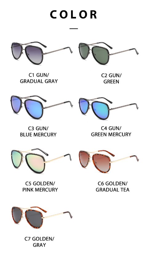 Casual Sunglasses 3378 Aviator Sunglasses