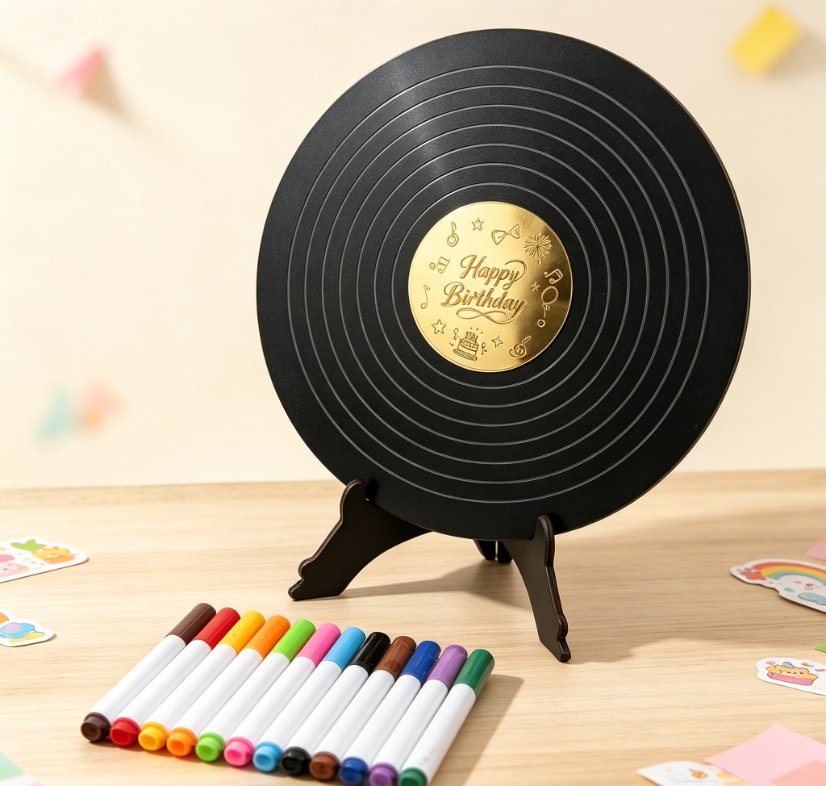 Holidays, gifts Vintage Vinyl Record Anniversary & Birthday Display Board