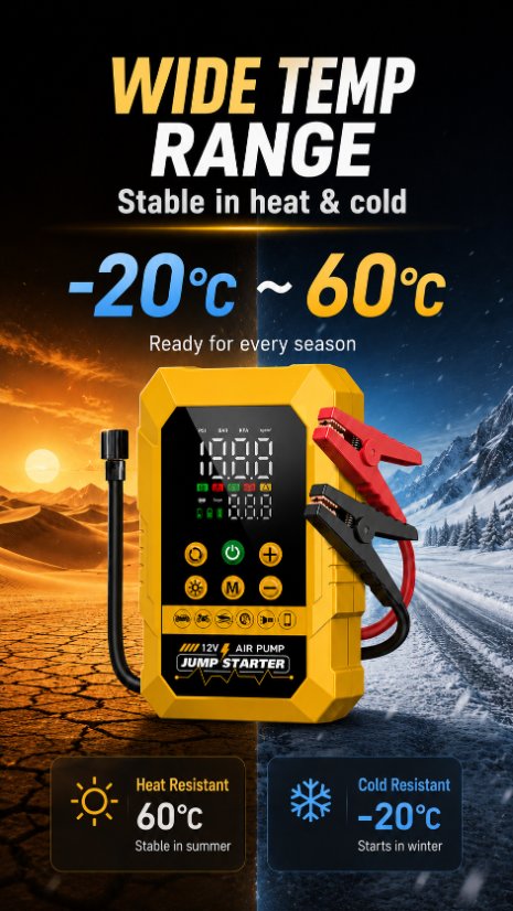 Vehicle-mounted air pump Jump Starter Air Pump(2-in-1 Jump Starter & Air Pump)