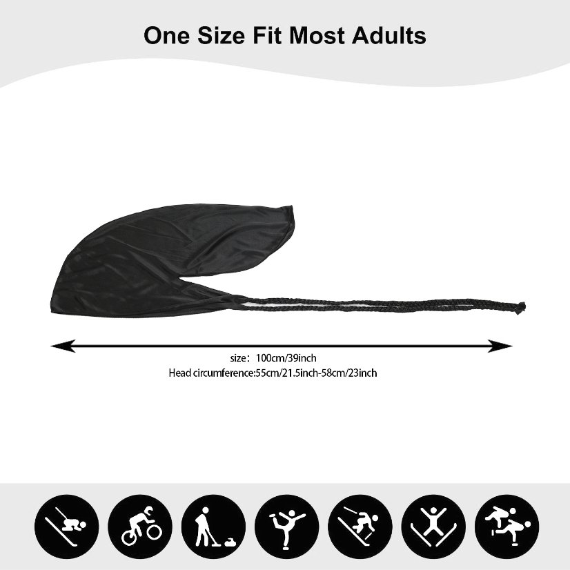 Durag Unisex Durag Skull Cap for Dreadlock Styling, Casual Outdoor Headwrap for Men & Women