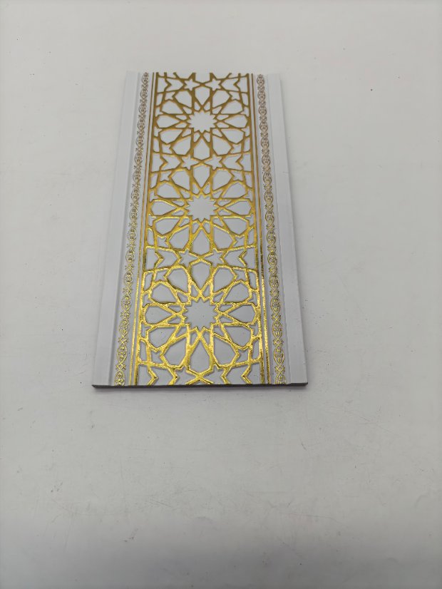 decor line PS Arabic Window Lattice Gold Foil Molding, Geometric Pattern Frame Trim
