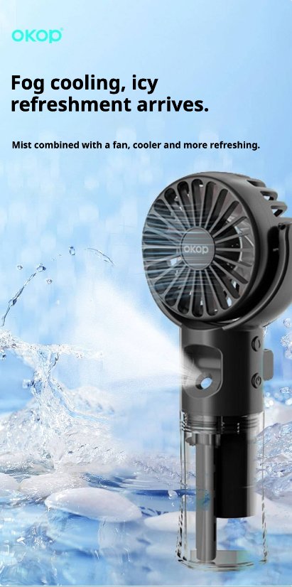 Fan KP-F04 Handheld misting fan