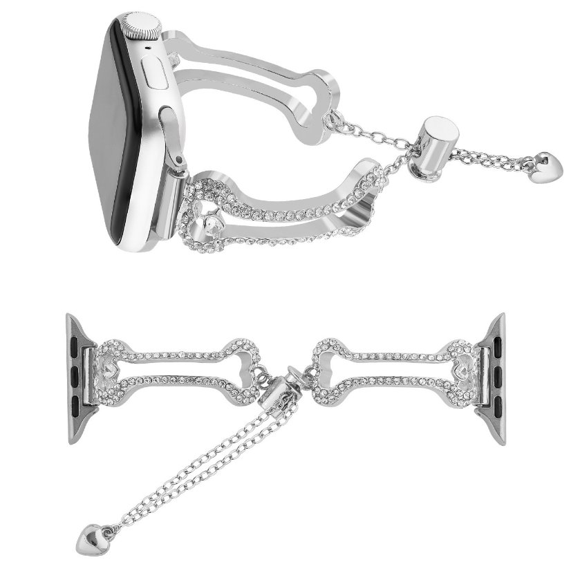 Watch strap Bone Hollow Rhinestone Strap for Apple Watch All Series