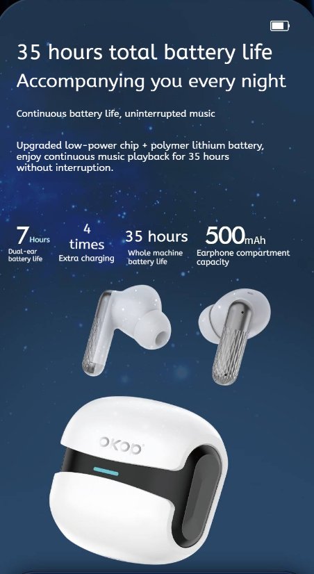 TWS Earbuds KP-220 Wireless Bluetooth Earbuds