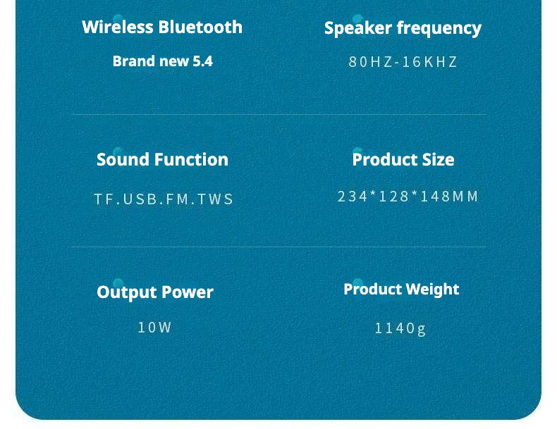 Portable Outdoor Bluetooth Speaker KP-854 Wireless Bluetooth Speaker