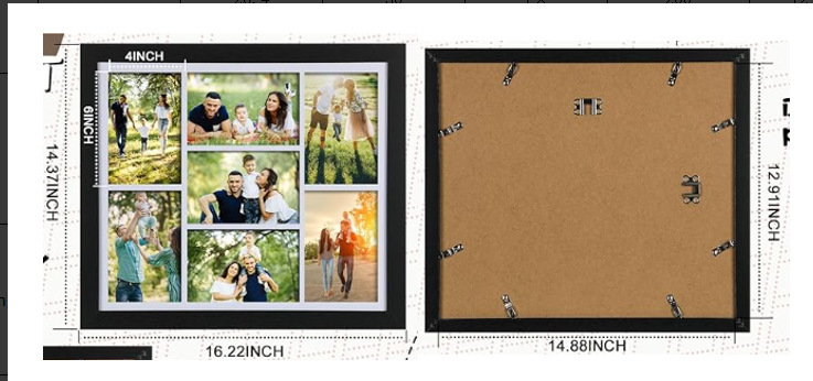 MDF Picture Frames Six-grid and seven-grid photo frames