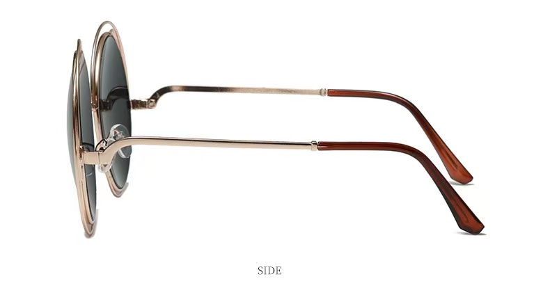 Gradient metal sunglasses 8048