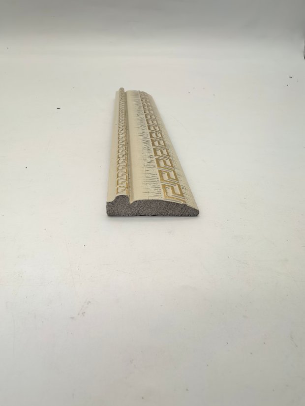 decor line PS European Greek Key Gold Embossed Molding Trim, Luxury Wall Border Line